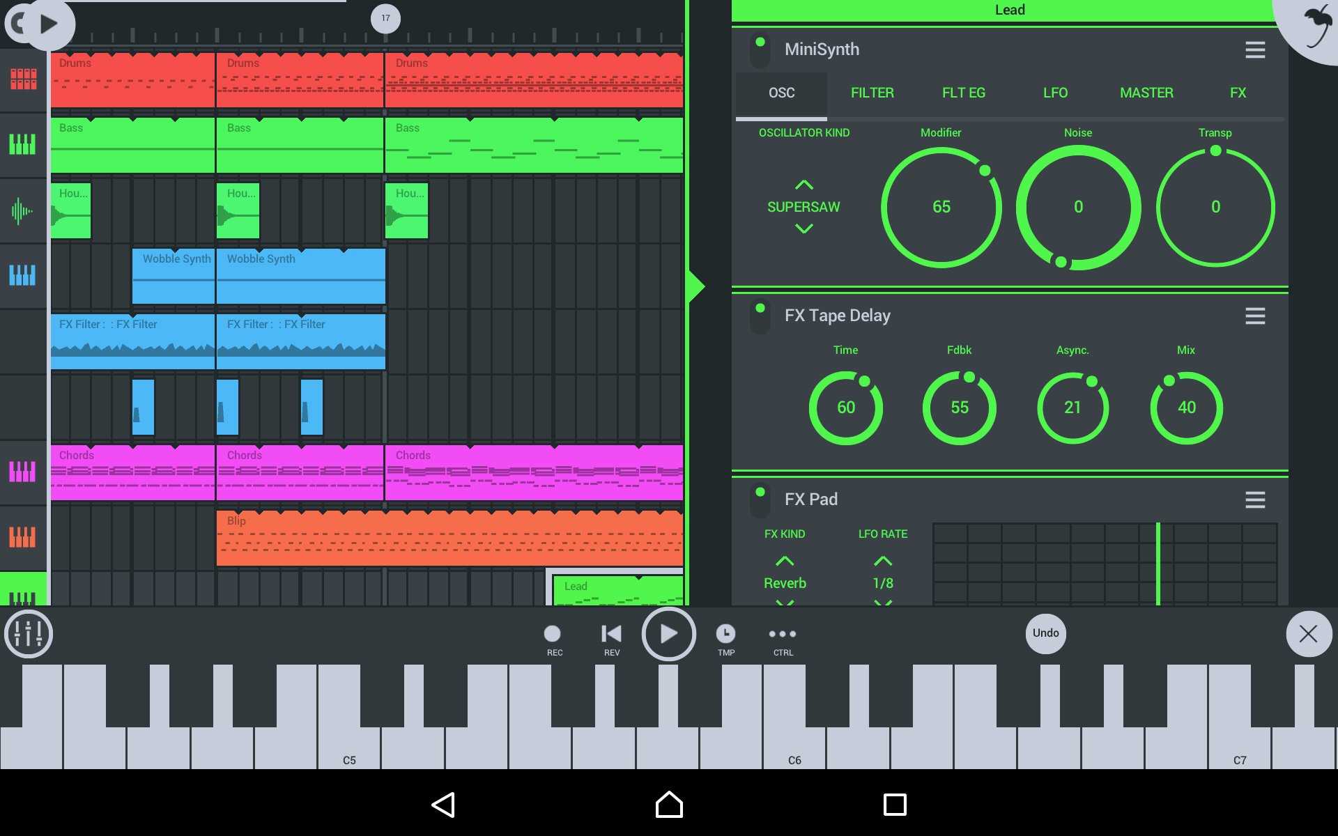 Делать музыку на андроид. Мобильная фл студия. Фл студио 3.4.8. FL Studio mobile синтезаторы. • Mobile фл студио.