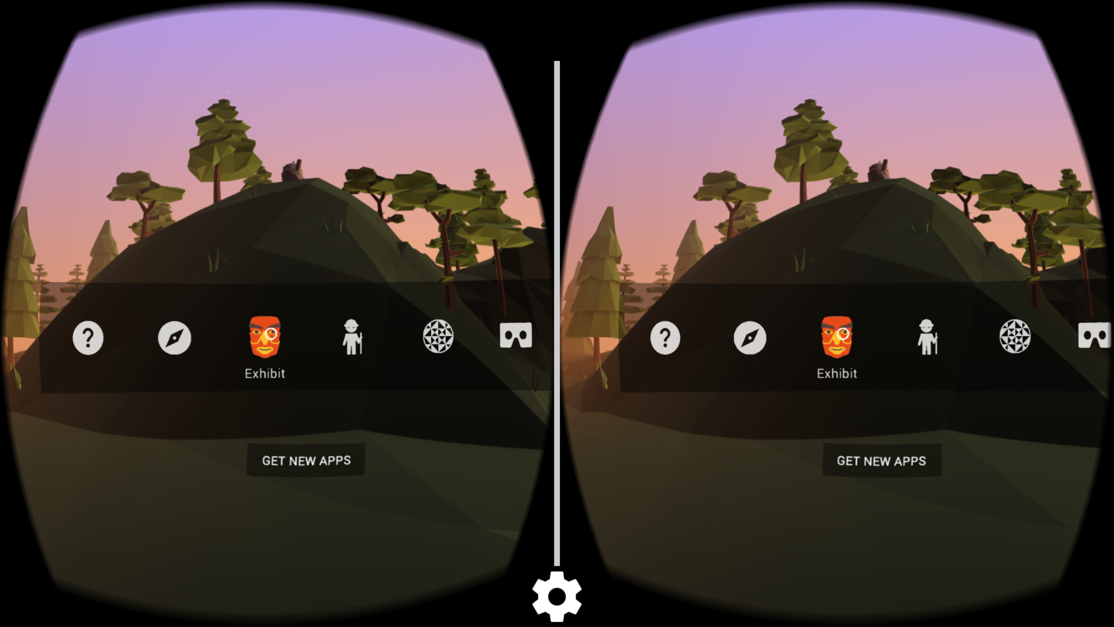Vr приложения видео. VR приложения. Игры для ВР очков на андроид. Cardboard приложение. Экран приложения VR.