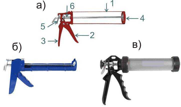 Как пользоваться пистолетом для герметика в зависимости от его конструкции: закрытого и скелетного типа Как заправить строительный пистолет картриджем из пластика и составом в мягкой упаковке колбаской