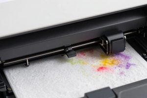 Абсорбер отработанных чернил внутри струйного принтера
