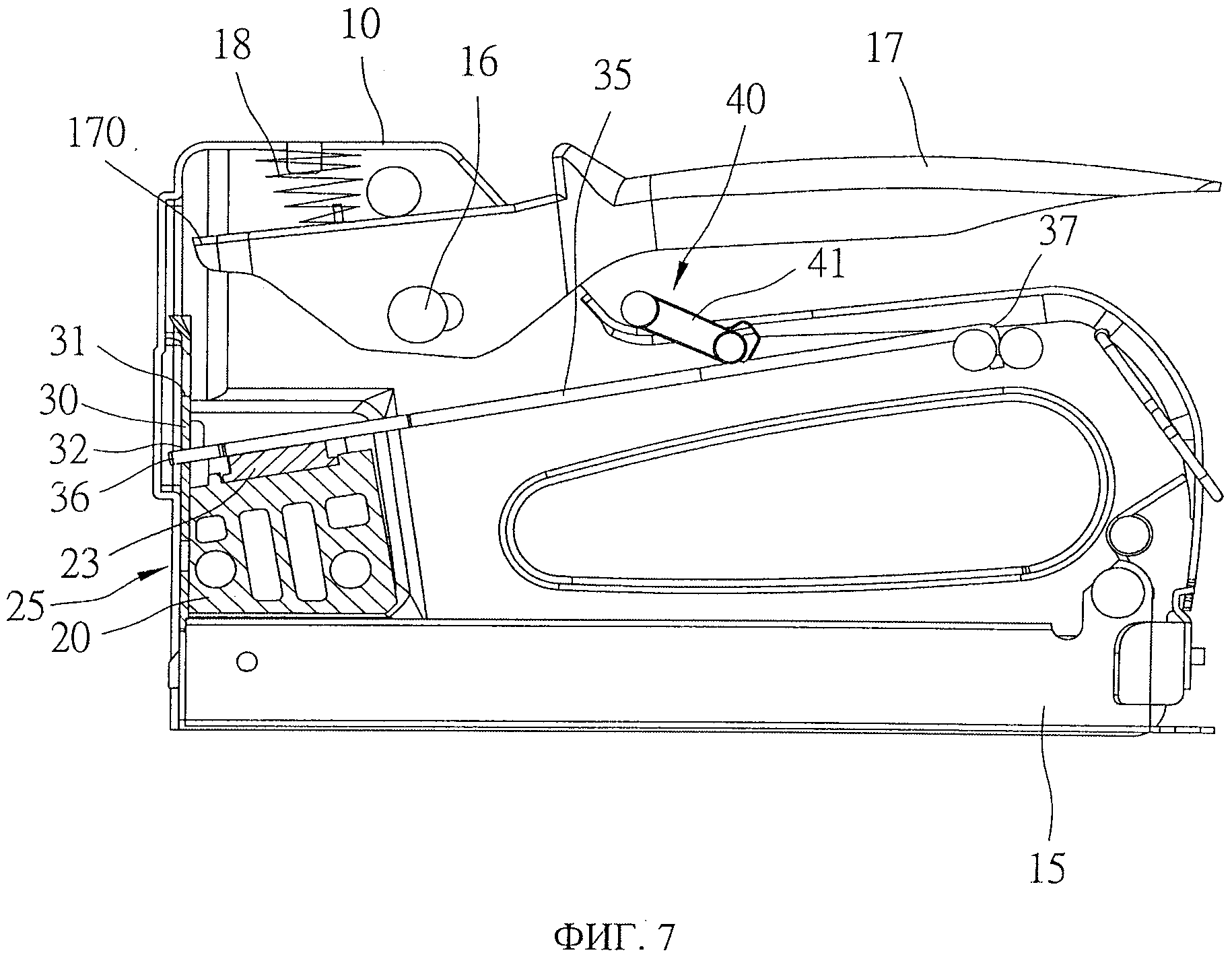 Схема устройства степлера Ермак