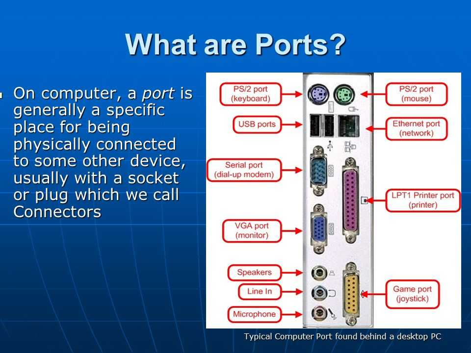 Can port using. Порт компьютера. Игровой порт на компьютере. Com порт на ПК. Последовательный порт как выглядит.