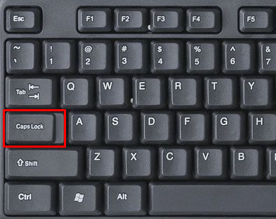 Как поменять клавиатуру на большие буквы