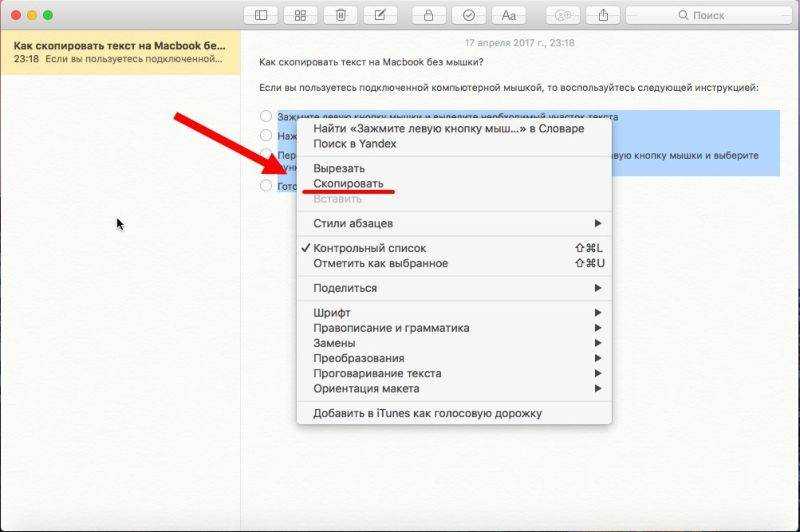 Как копировать и вставить текст с помощью клавиатуры